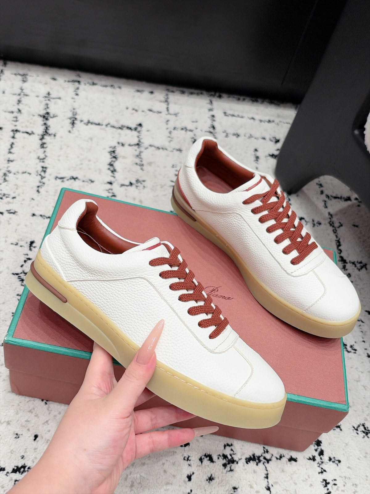 Loro Piana 70's Walk Leather Sneaker