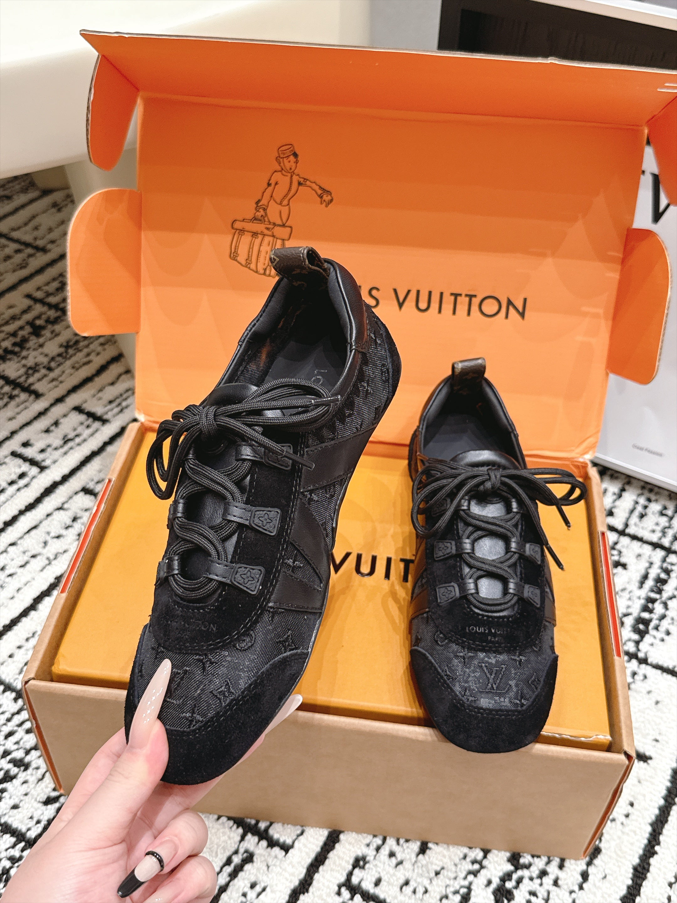 LV Sneakerina Sneaker in Semi-Transparent Mesh