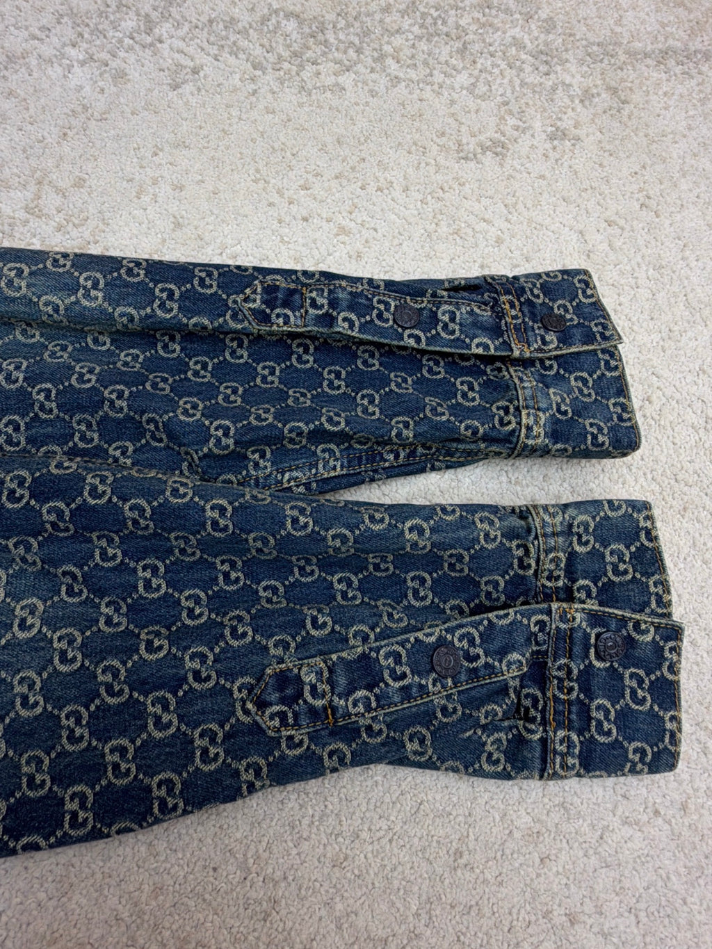 Gucci GG Cotton Denim Jacquard Shirt