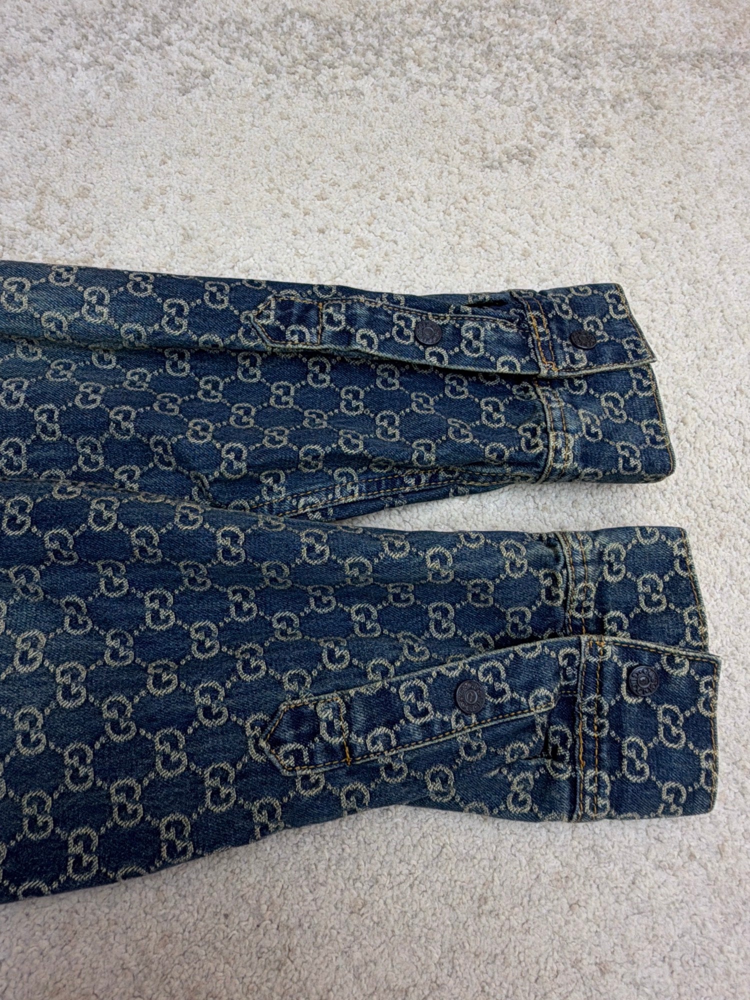 Gucci GG Cotton Denim Jacquard Shirt