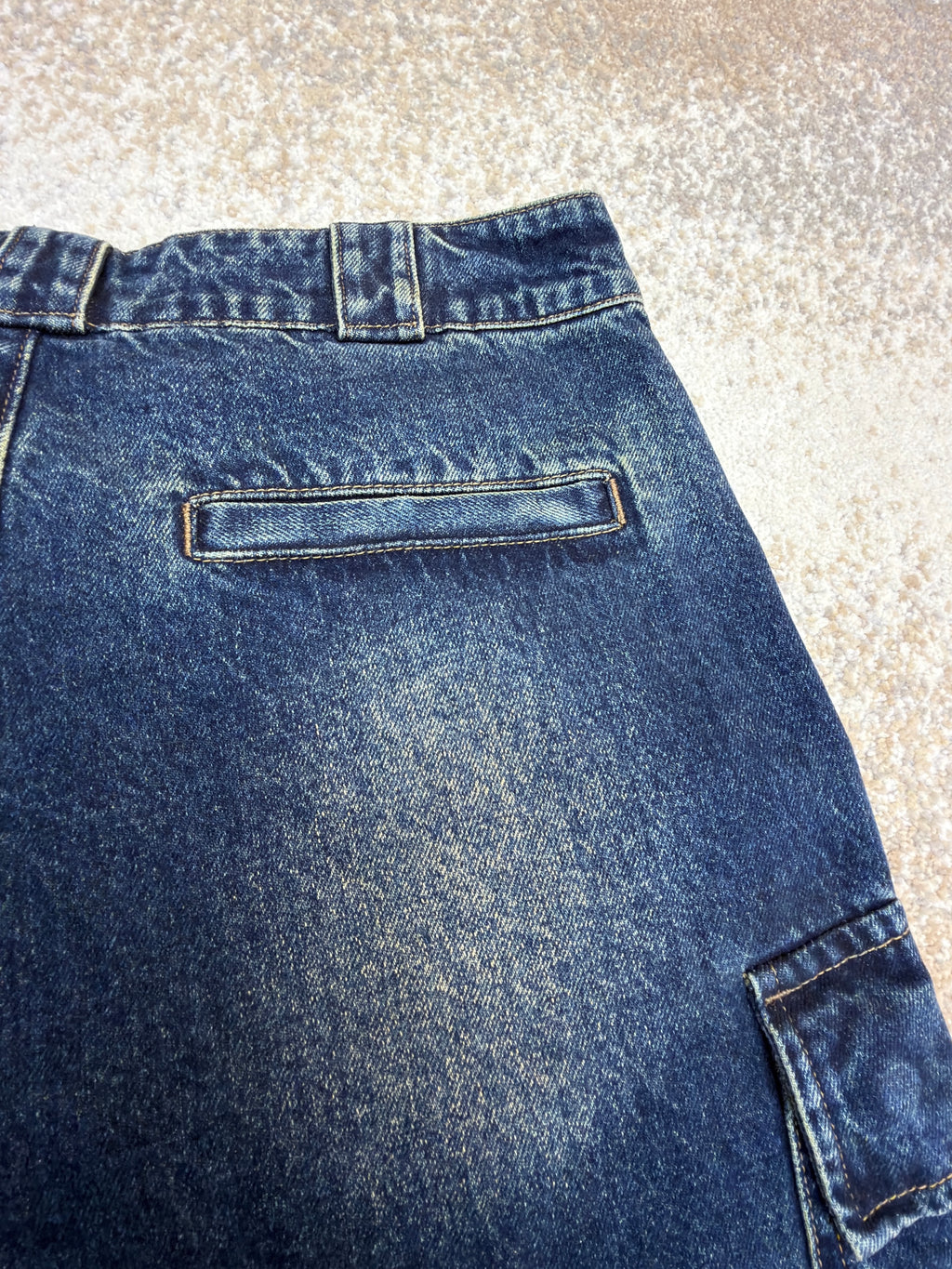 Prada Baggy Denim Cargo Pants