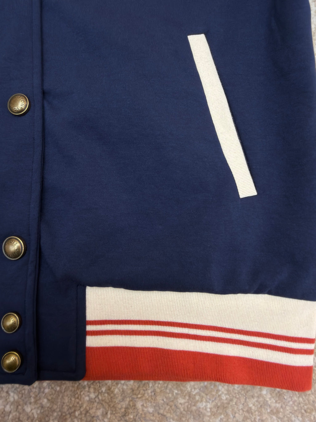 LV 1AK7JR Elegant Varsity Jacket