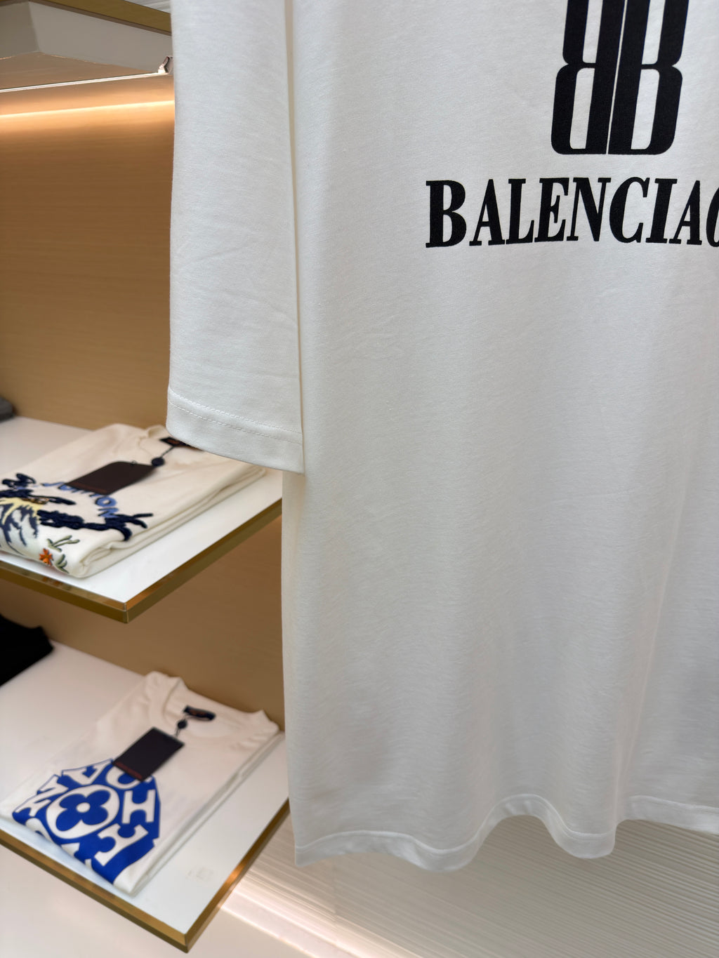 Balenciaga Cotton Nano BB T-Shirt