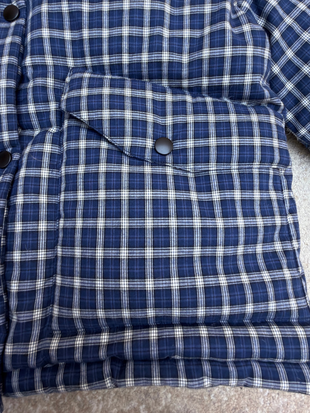 Miu Miu Reversible Flannel Down Jacket