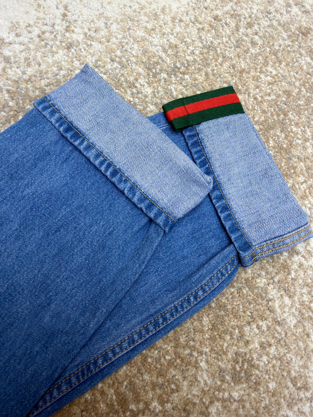 Gucci Tapered Fit Denim Trousers