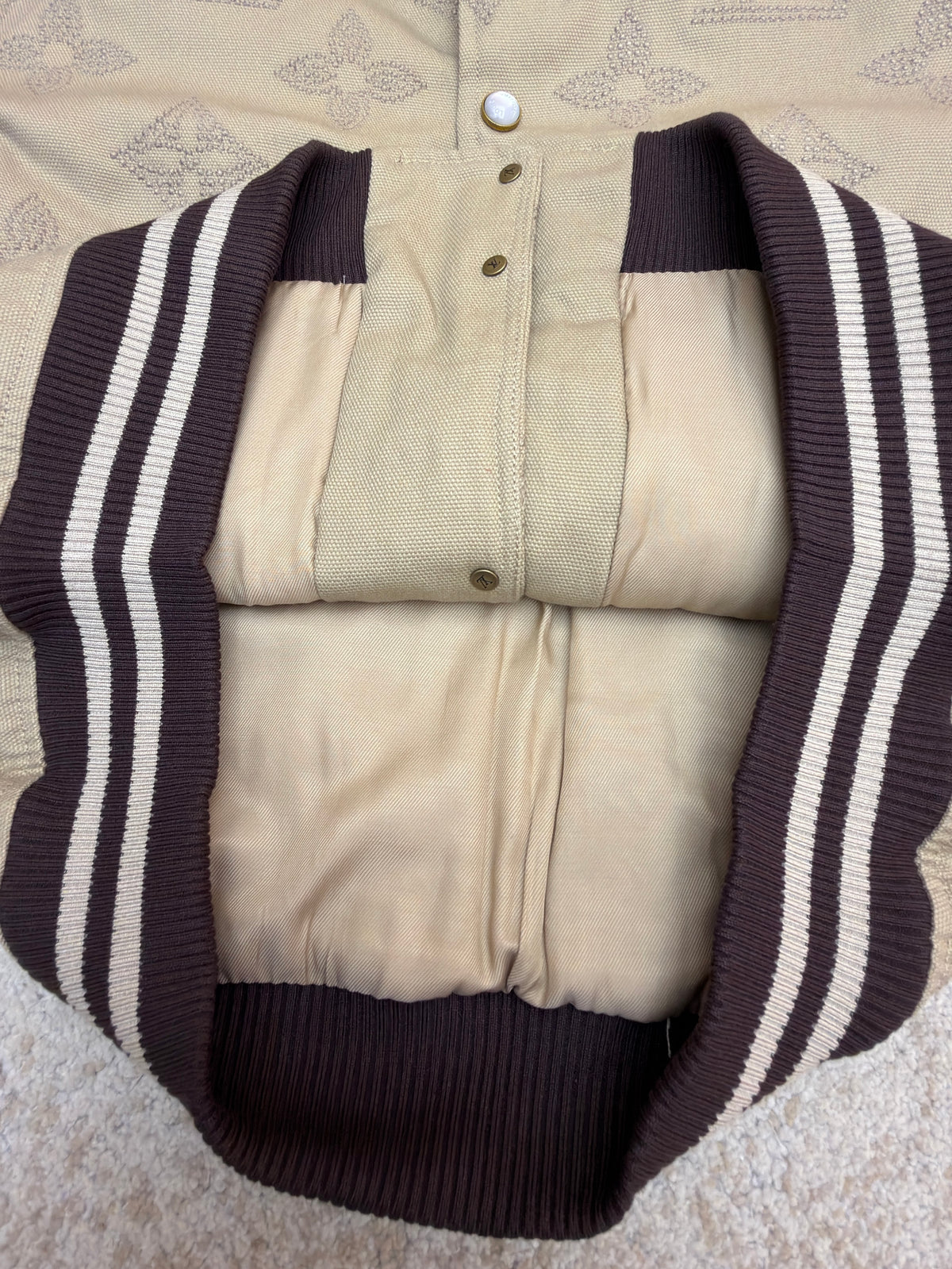 LV 1AHBZG Monogram Embroidered Varsity Blouson