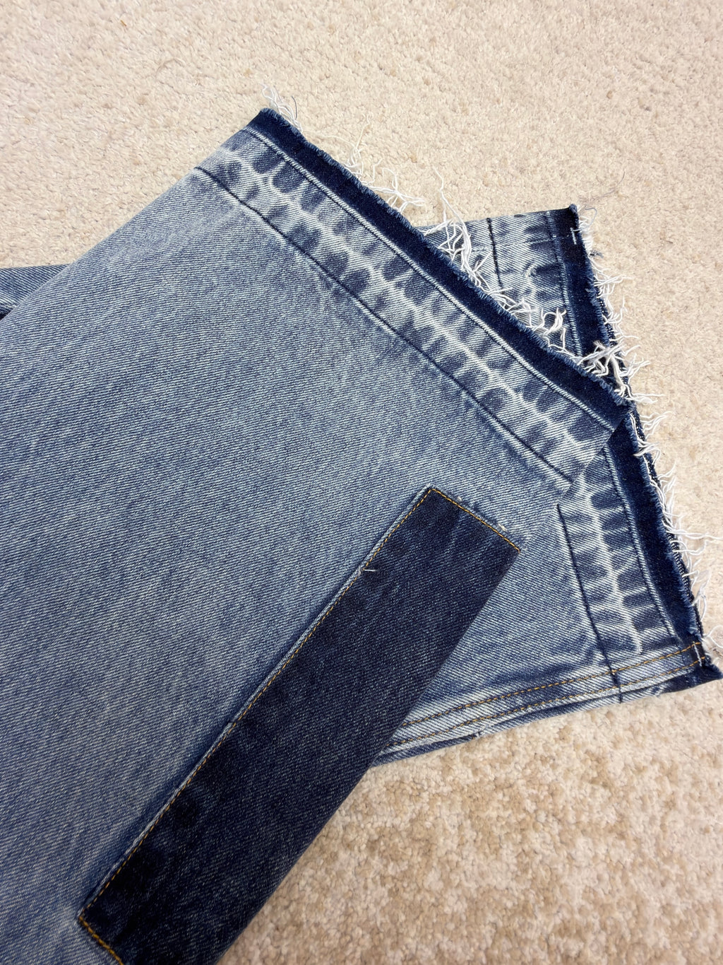 LV 1AKCOL Signature Patchwork Denim Pants