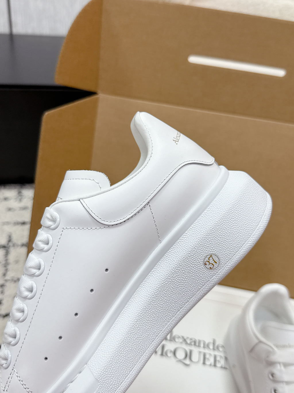Alexander McQueen Oversized Sneaker in Calf Leather