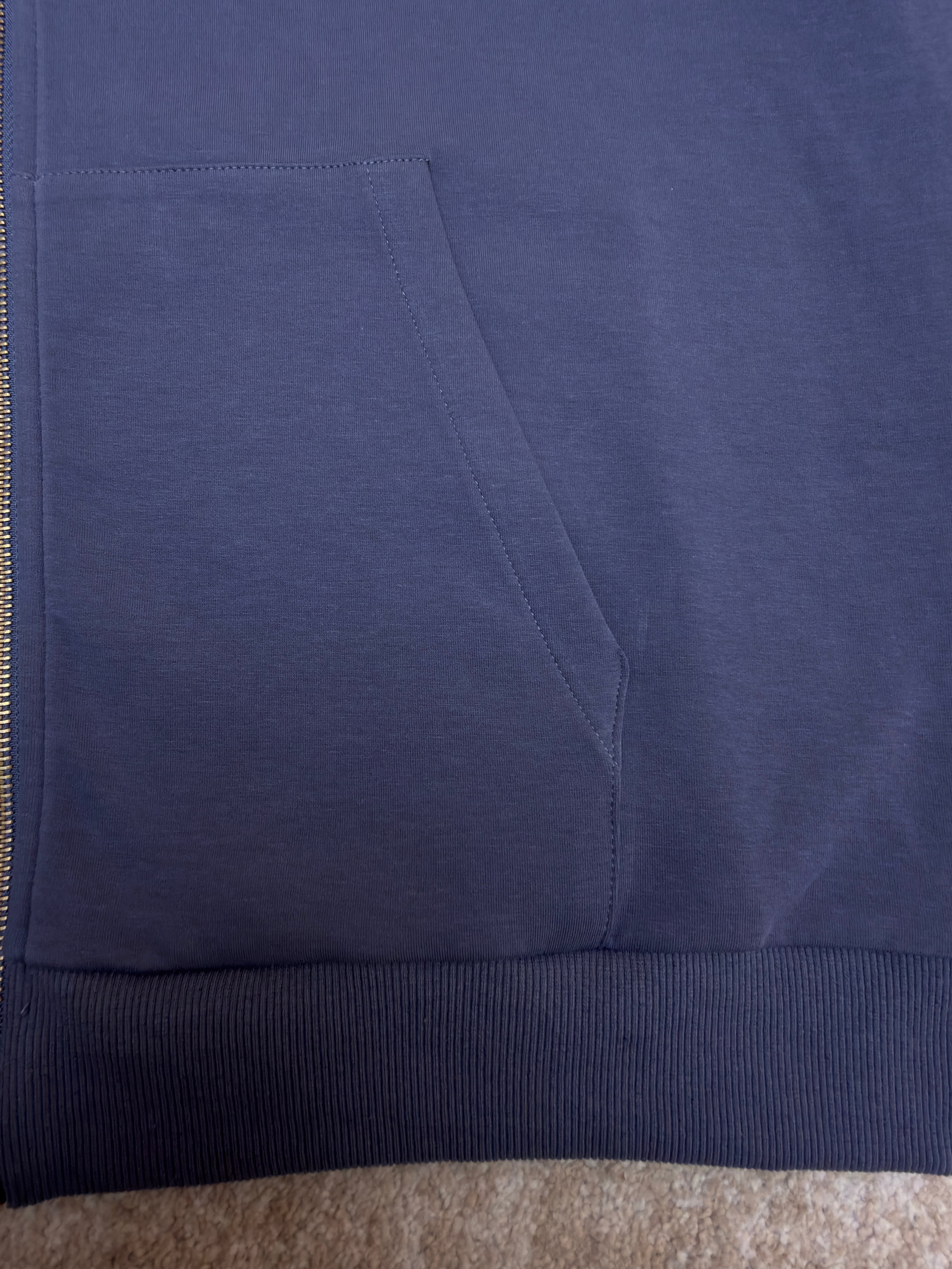 LV 1AFRB1 Embroidered Jersey Jacket with Zipper and Hood