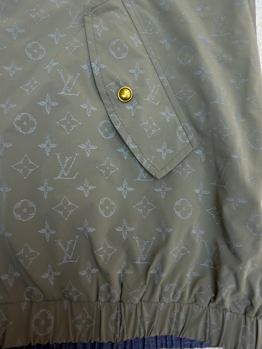 LV 1AKOFQ Reversible Monogram Reflective Windbreaker