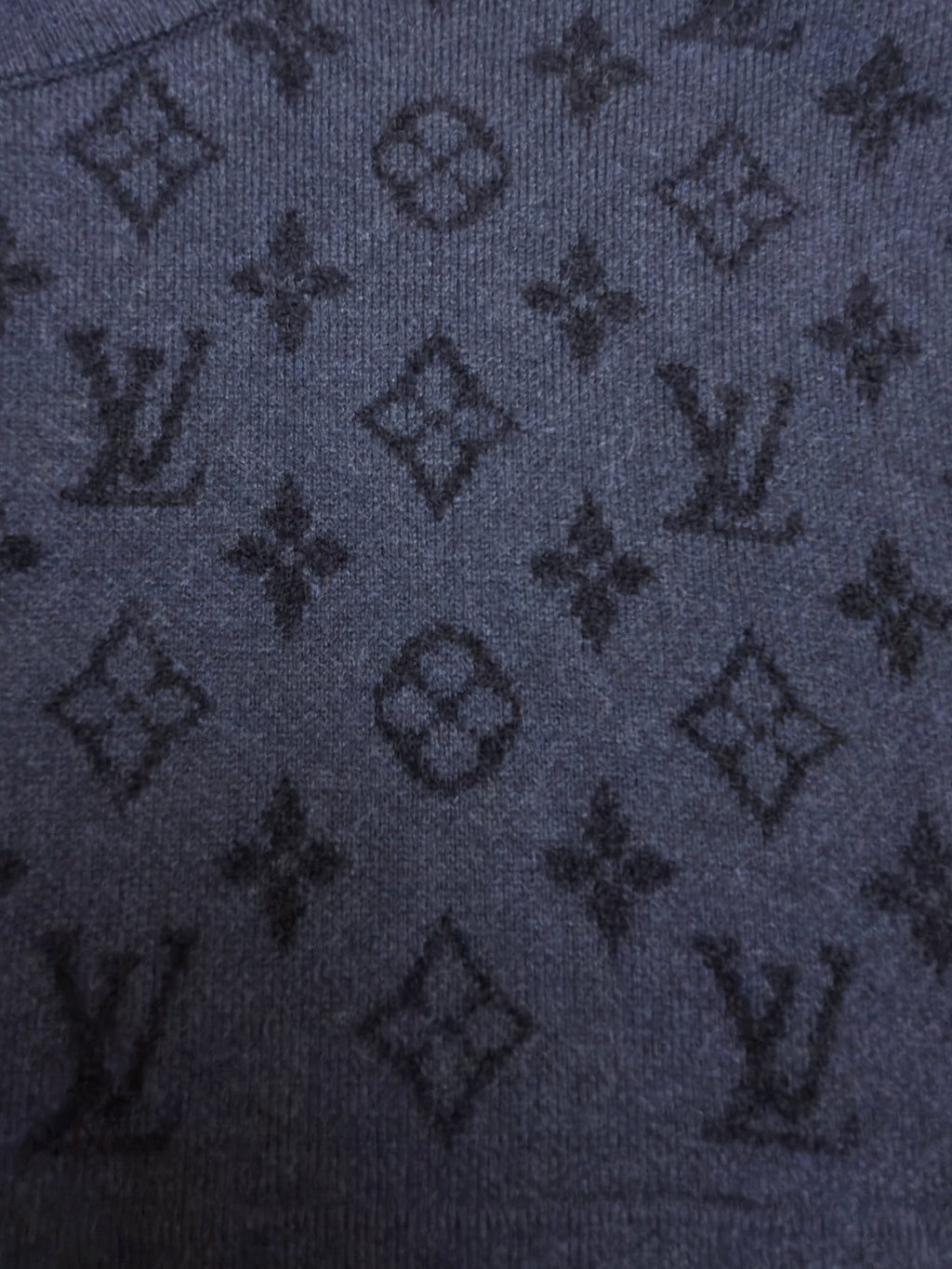 LV 1AL1PN New Ribbed Wool Half-Zip Pullover