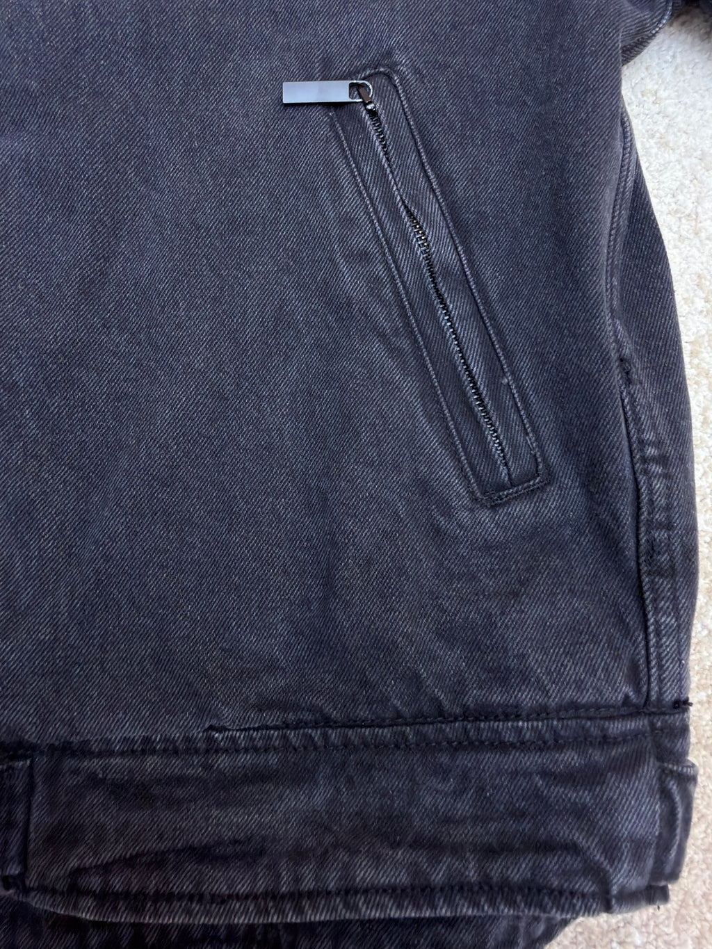 Gucci Cotton Denim Biker Jacket With Web