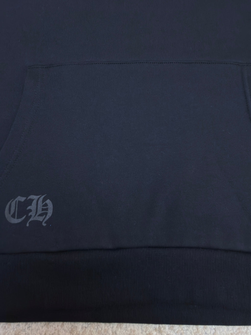Chrome Hearts Friends and Family Glitter Print Horseshoe Logo Hoodie