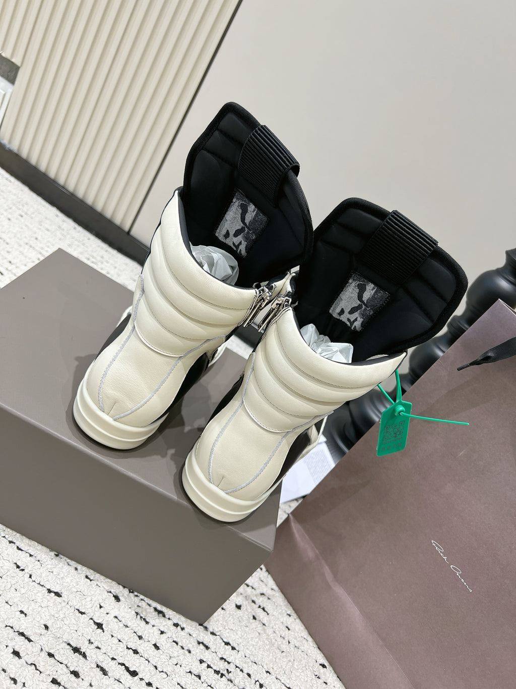 Rick Owens Geobasket Leather Sneakers