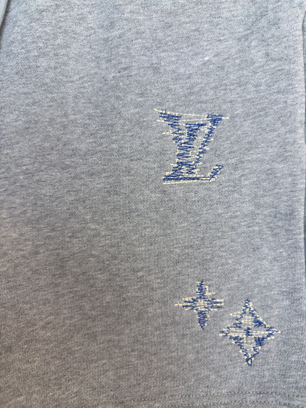LV 1AK7FR Embroidered Signature Shorts