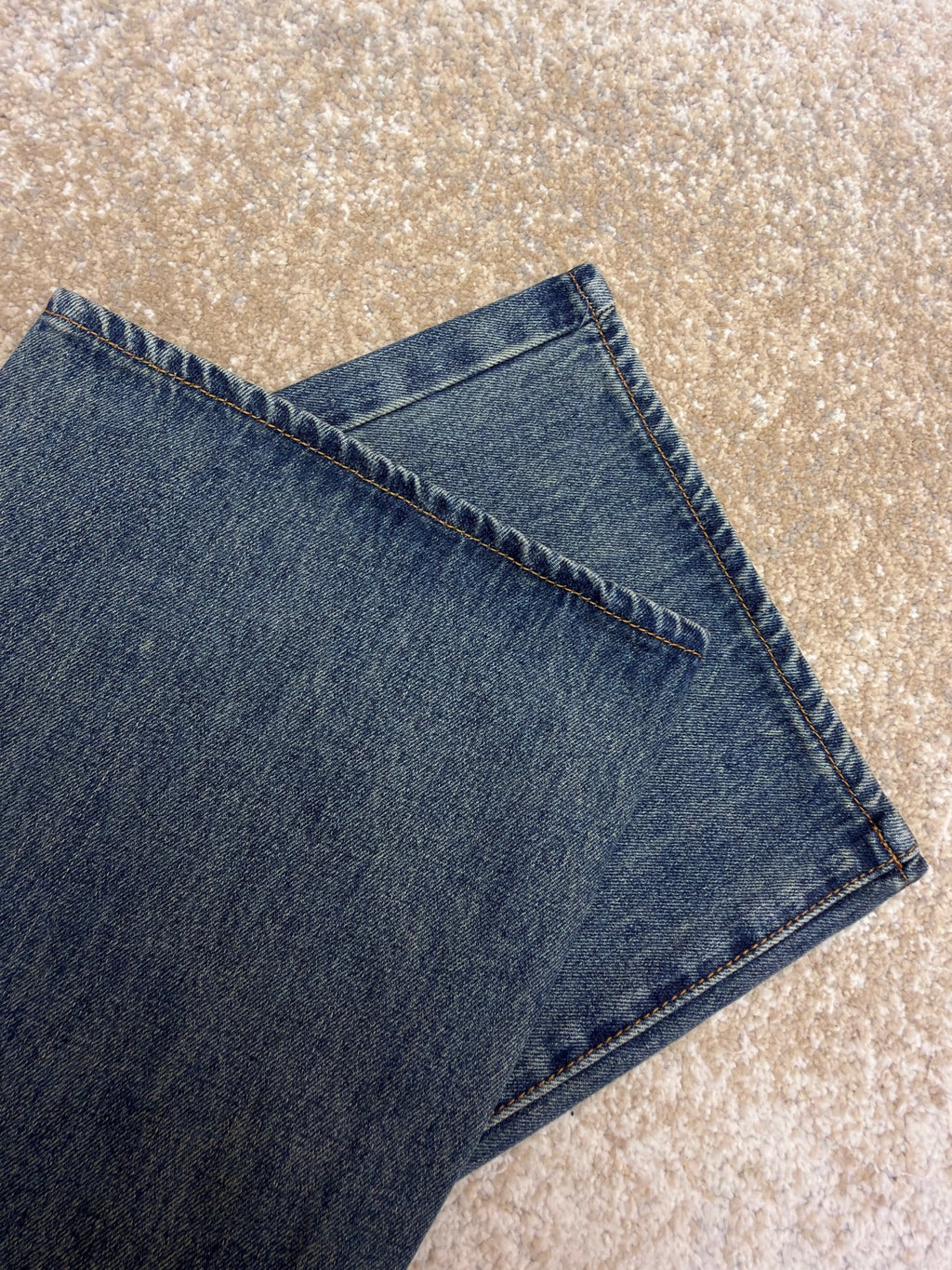 Gucci Cotton Denim Pants With Horsebit Detail