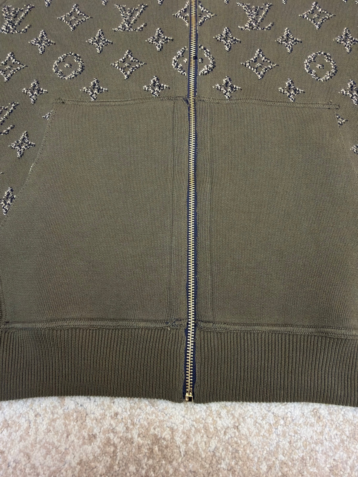 LV 1AKLY9 Reversible Monogram Jacquard Bomber