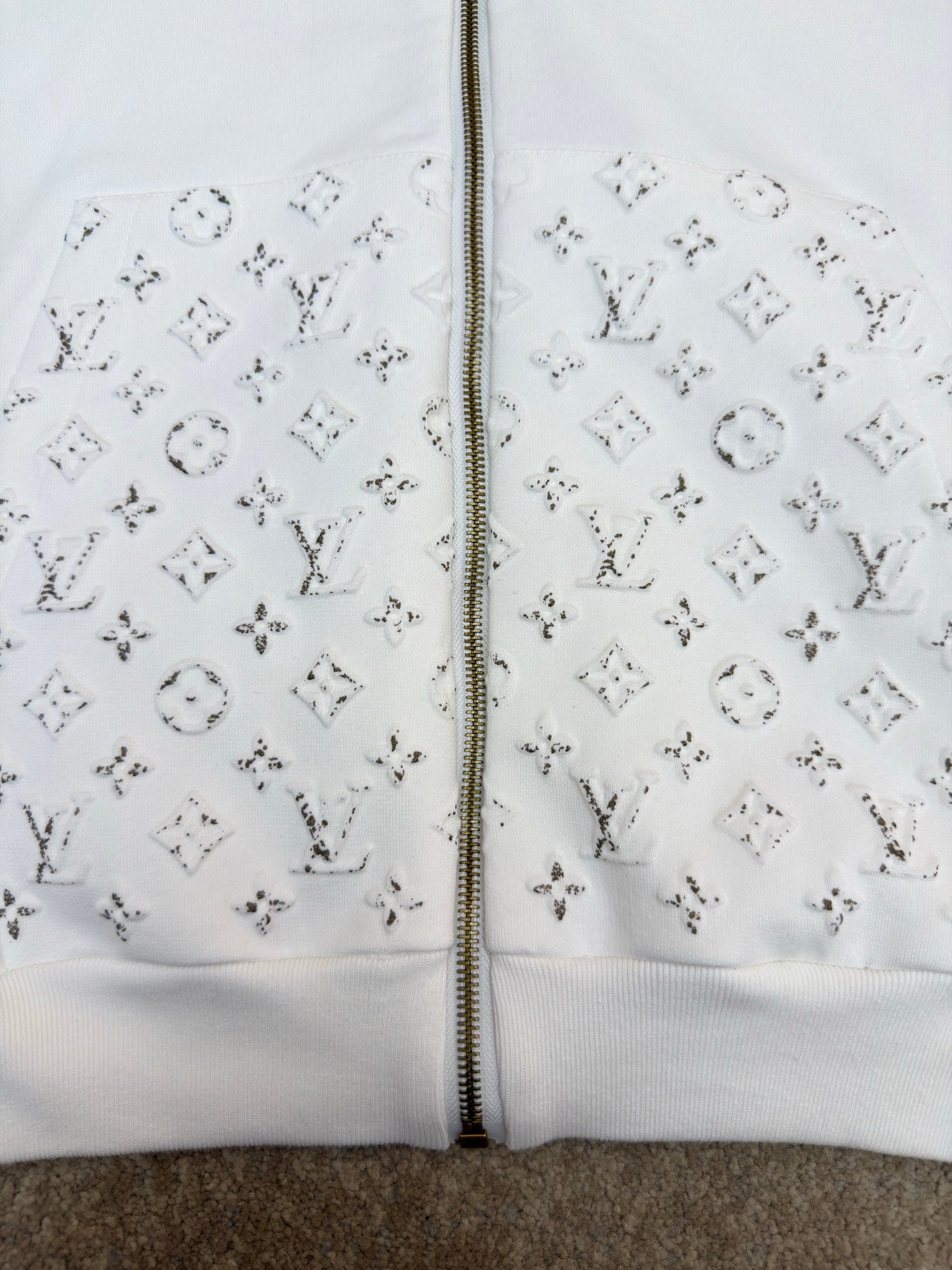 LV 1AKOX2 Reflective Zippered Hoodie