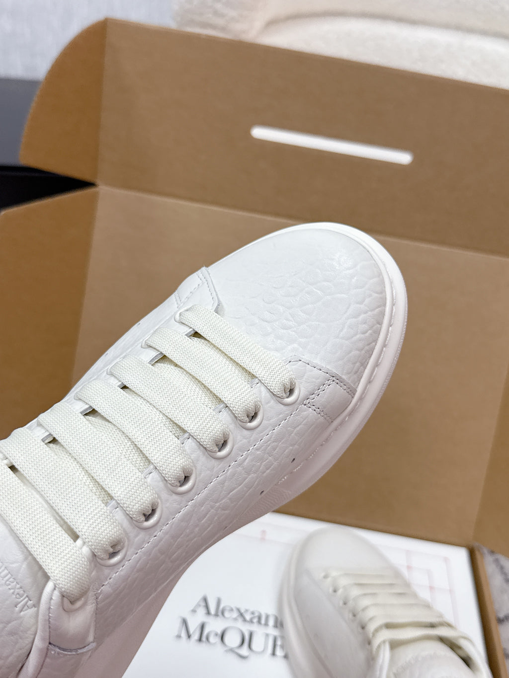 Alexander McQueen Oversized Sneaker in Grainy Shearling