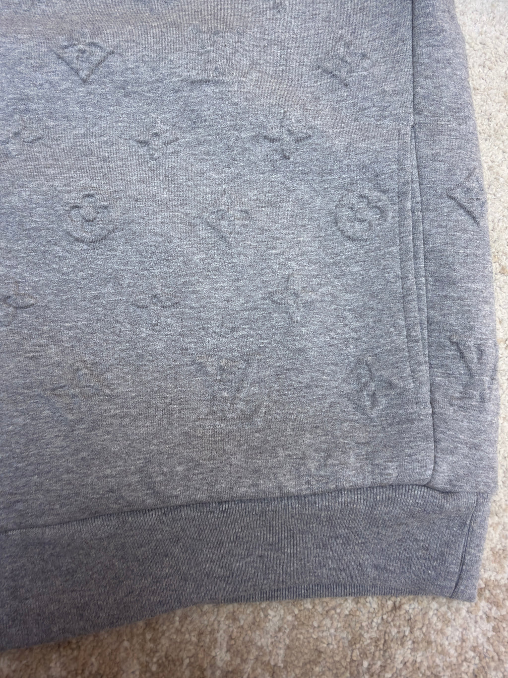 LV 1AK6FU Monogram Embossed Track Top