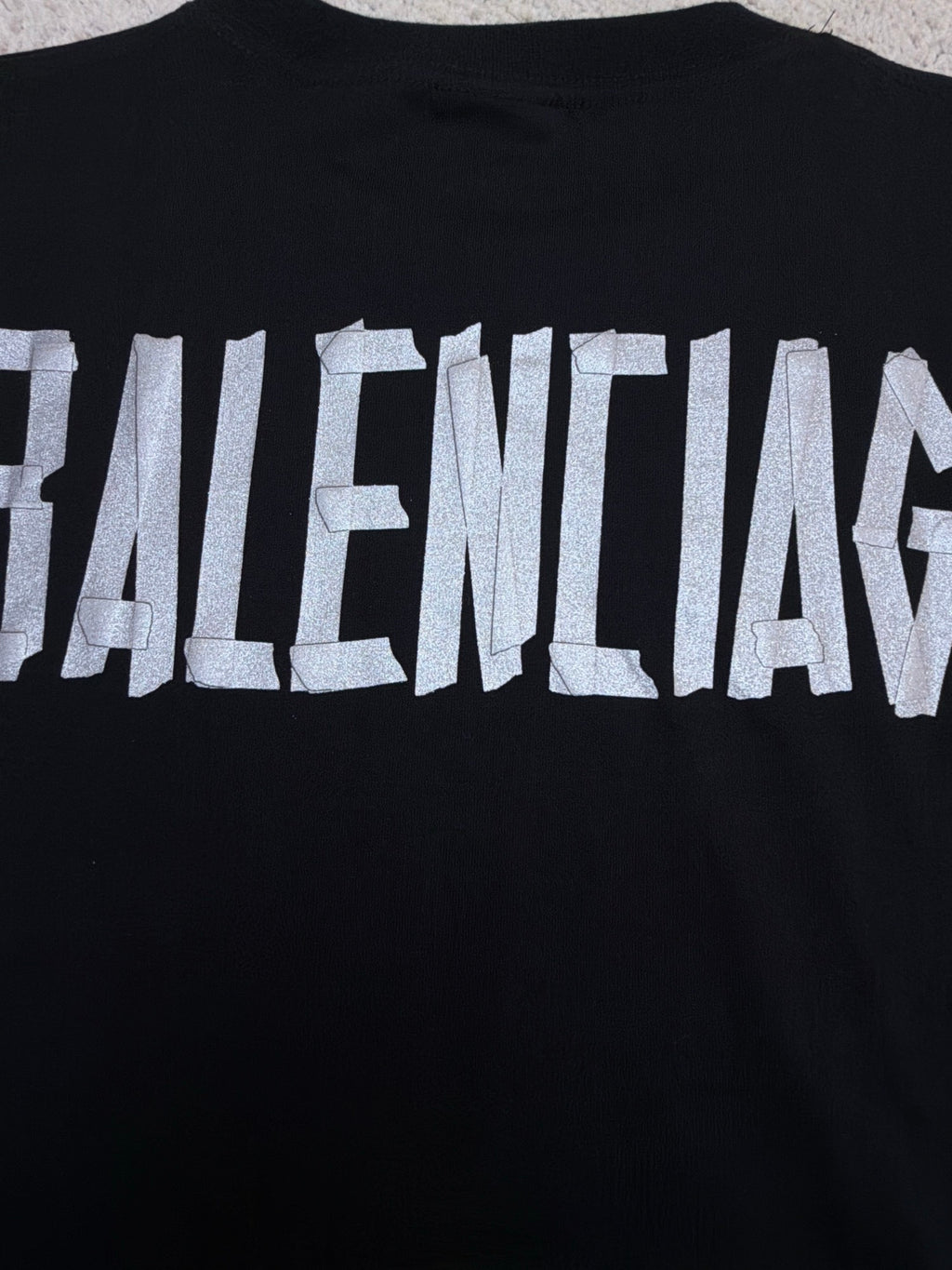 Balenciaga Glitter Tape Type T-Shirt