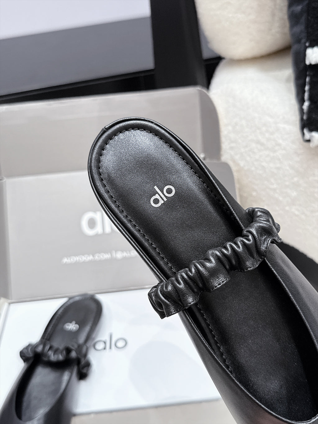 ALO Ballet Mule in Calfskin