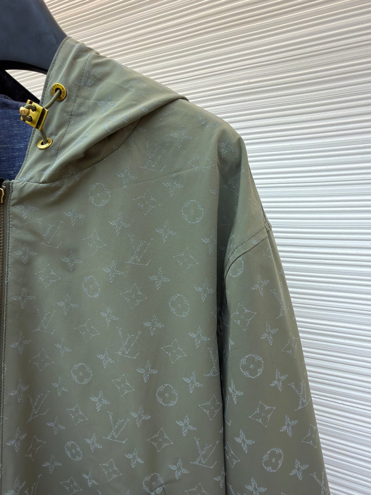 LV 1AKOFQ Reversible Monogram Reflective Windbreaker