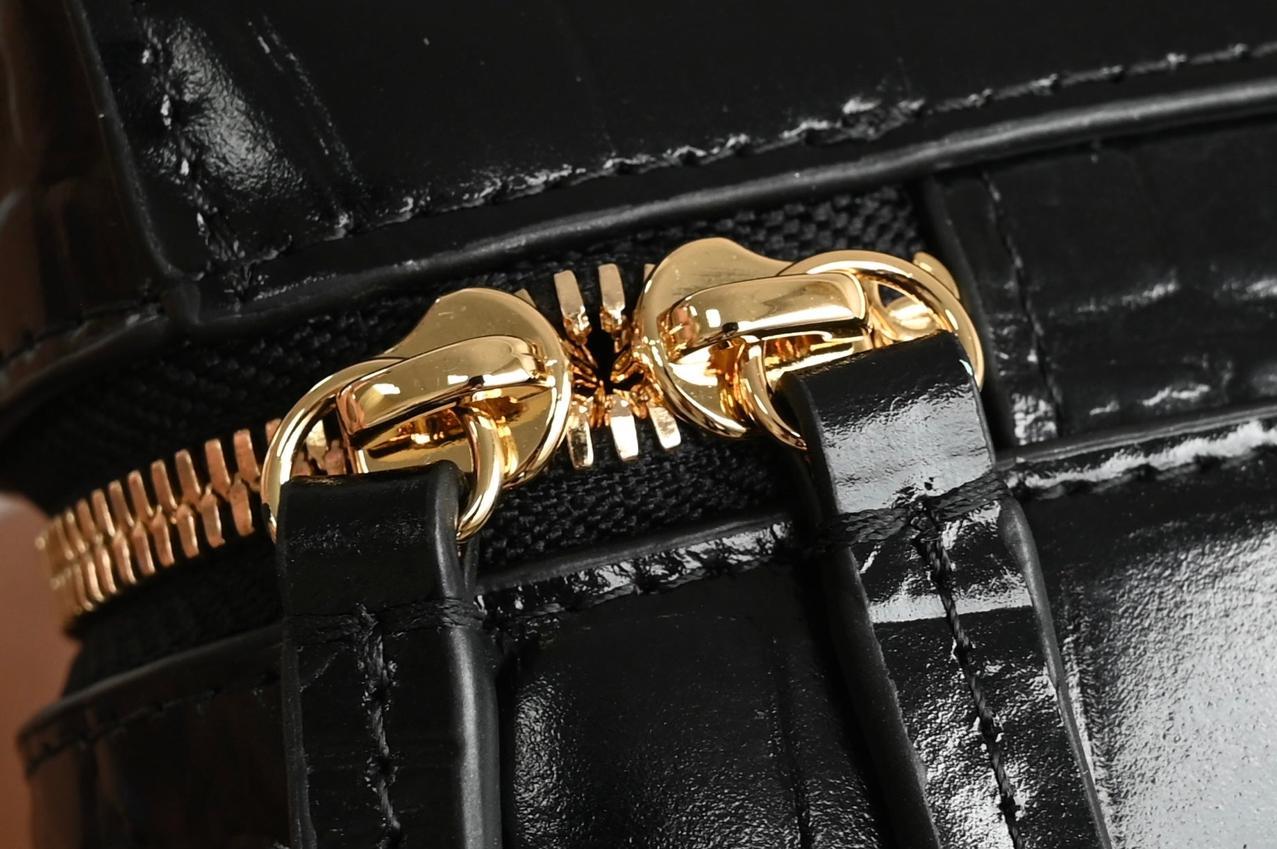 Chanel Vanity with Chain in Croc Embossed Calfskin
