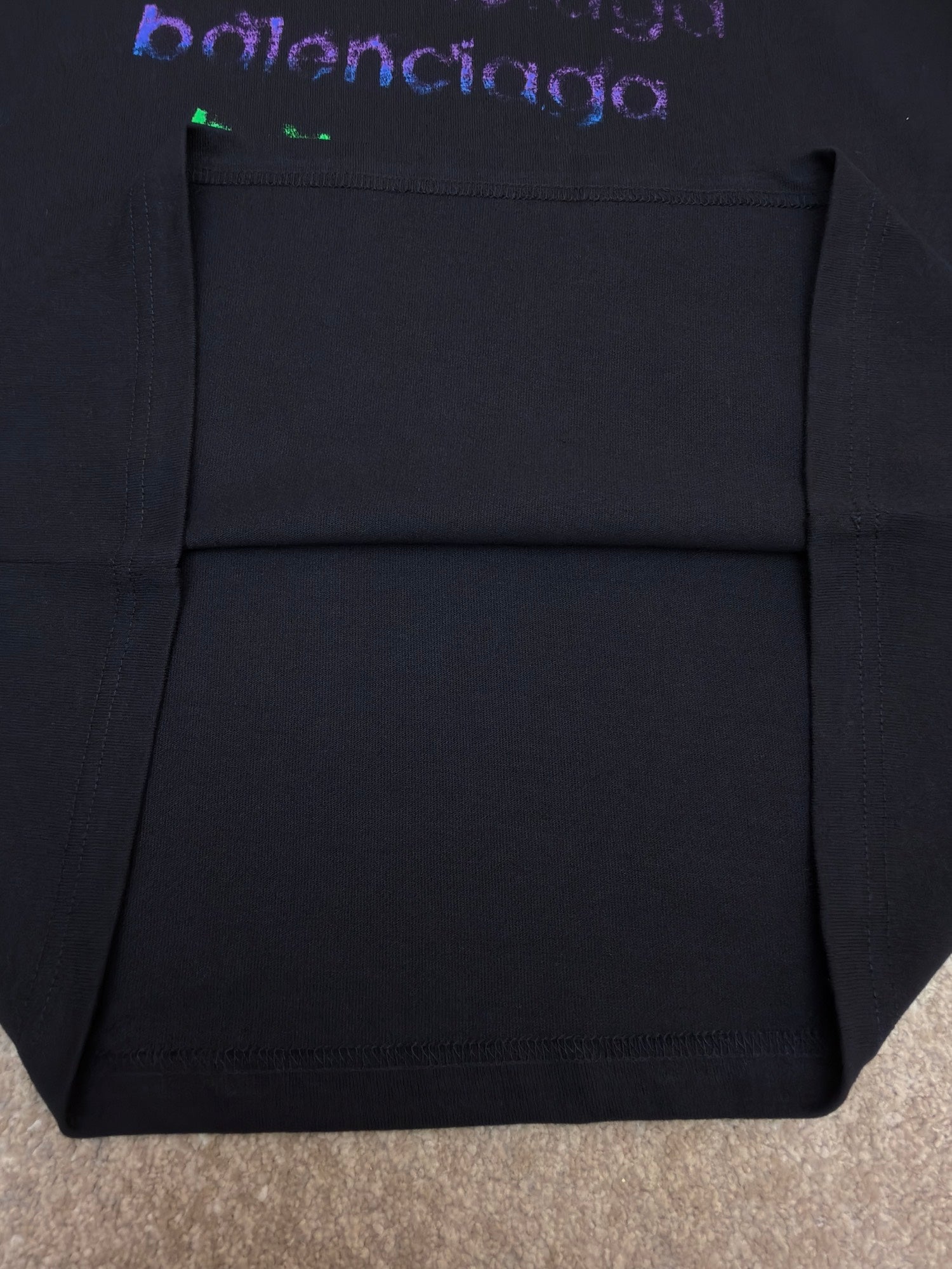 Balenciaga Logo Cotton Jersey T-Shirt