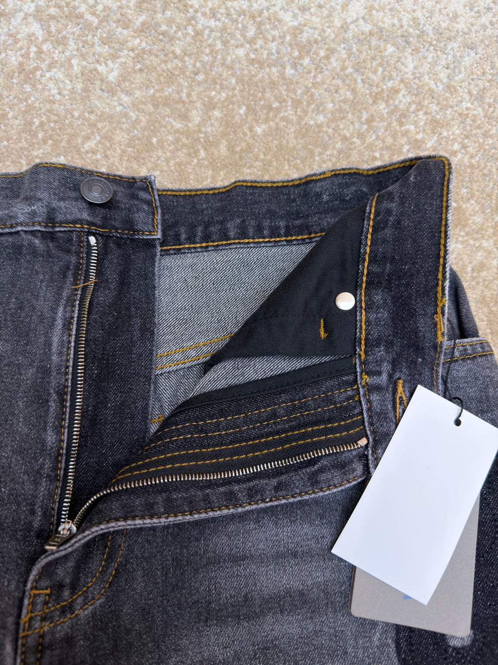 Balenciaga Embroidered-Logo Baggy Jeans