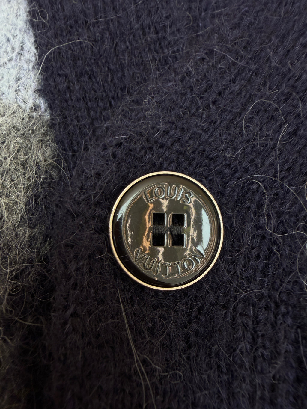 LV 1AIOX8 Monogram Mohair Cardigan