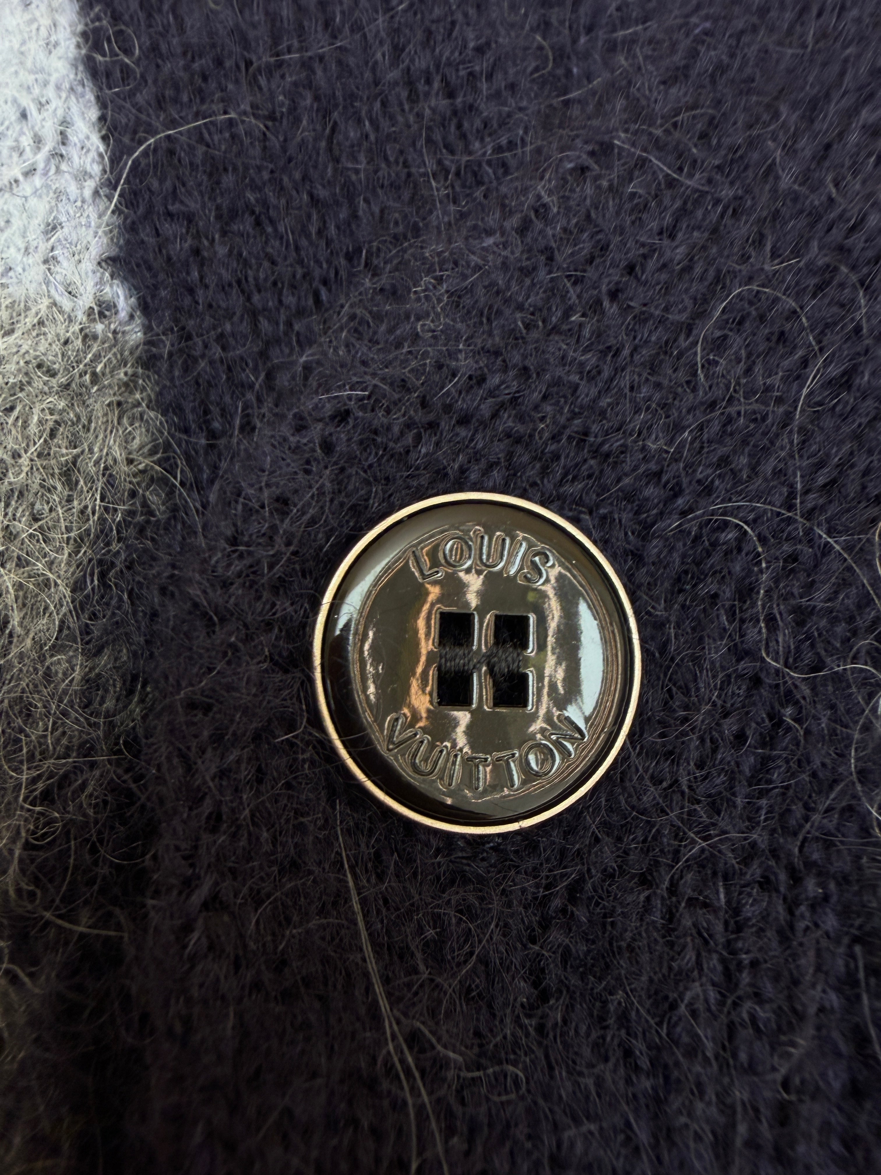 LV 1AIOX8 Monogram Mohair Cardigan