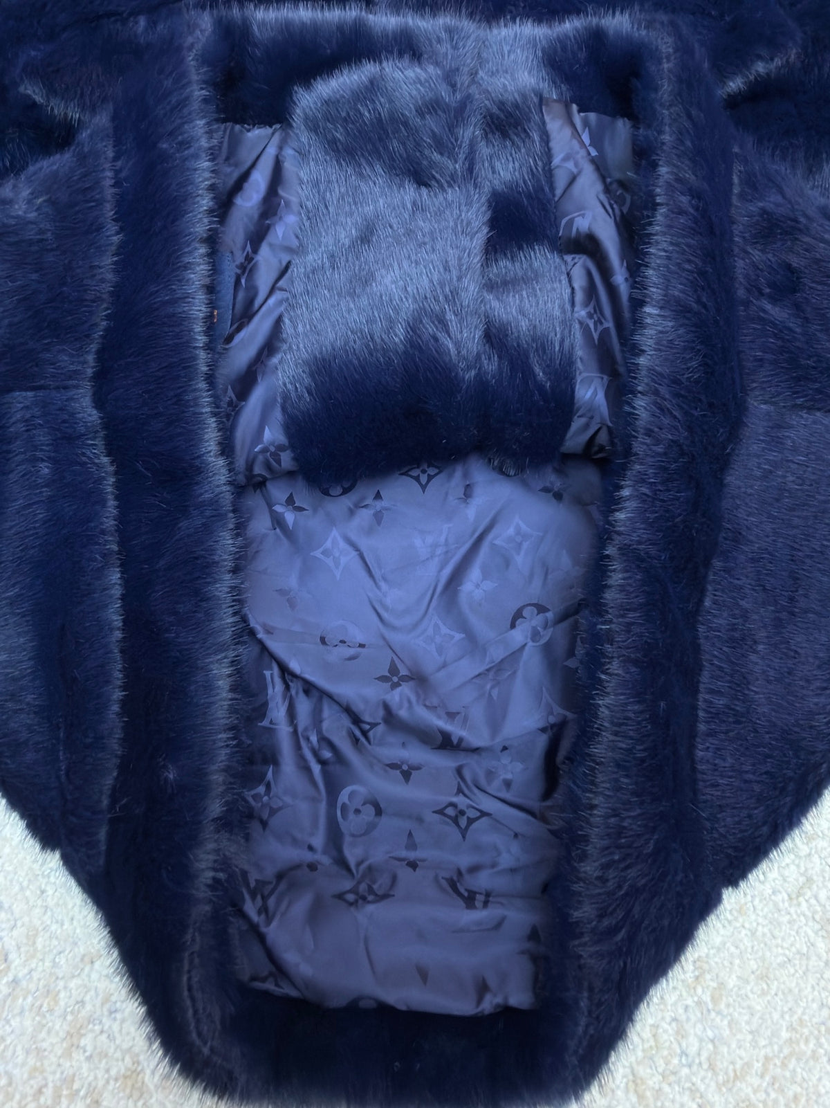 LV 1AIMUG Mink Denim Trucker Jacket