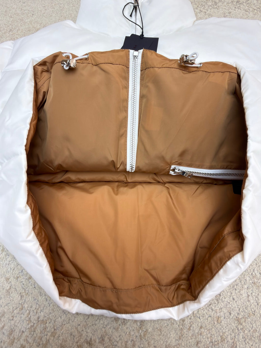 Prada Re-Nylon Cropped Convertible Down Jacket