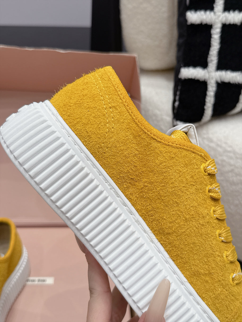 Miu Miu Suede Sneaker