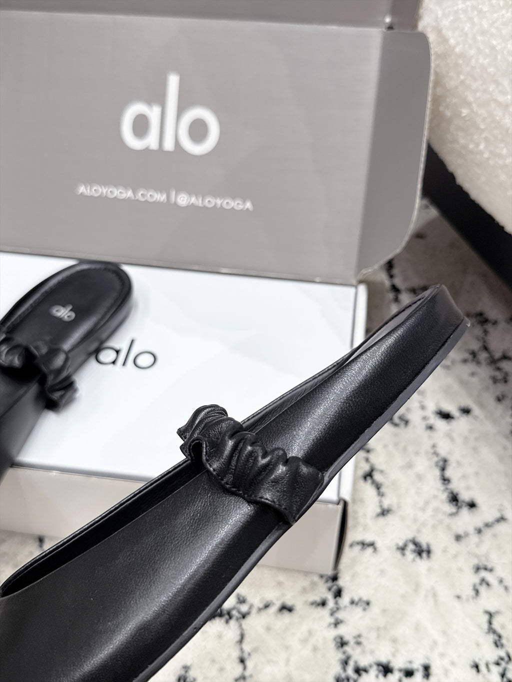 ALO Ballet Mule in Calfskin