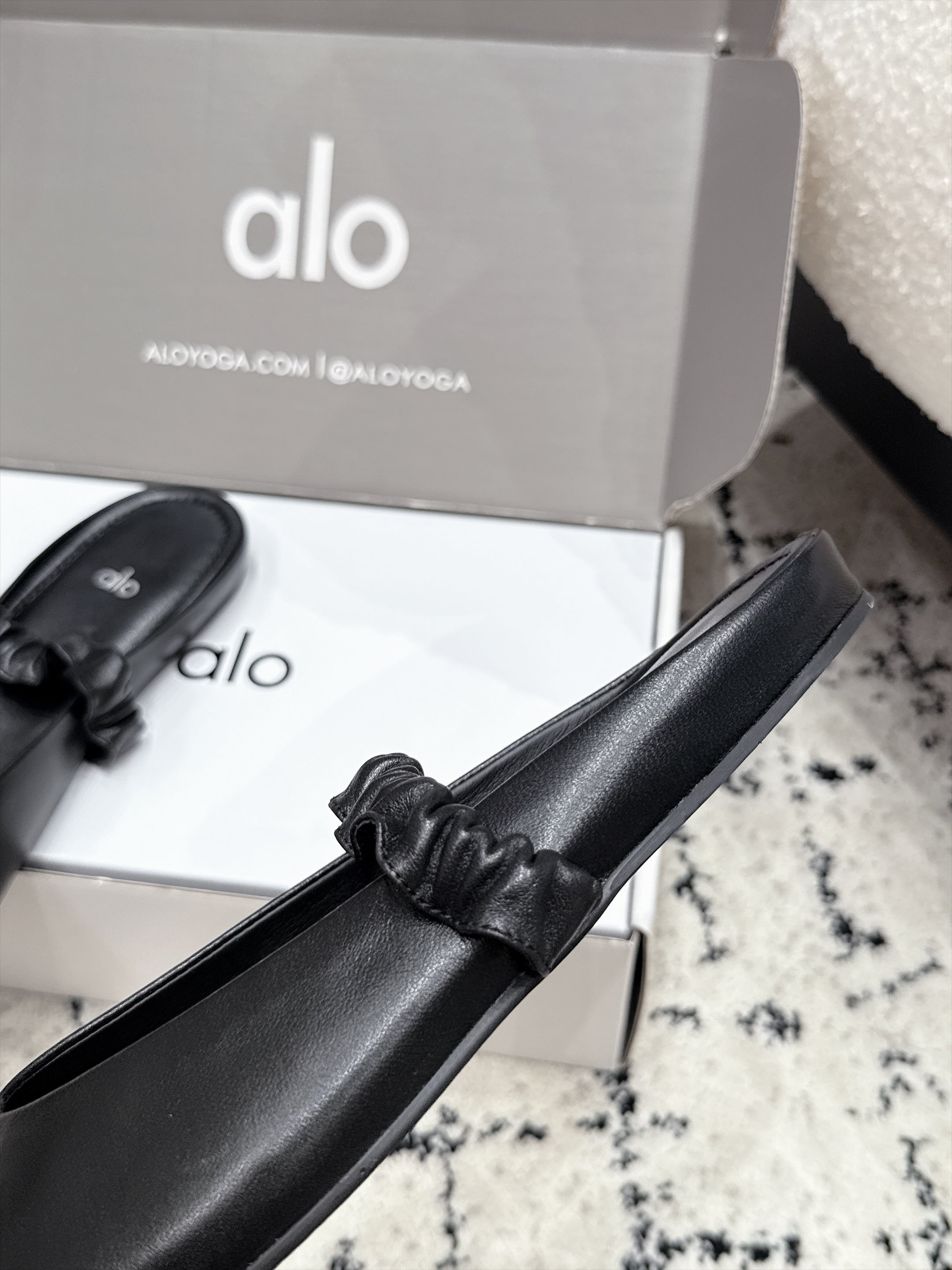 ALO Ballet Mule in Calfskin