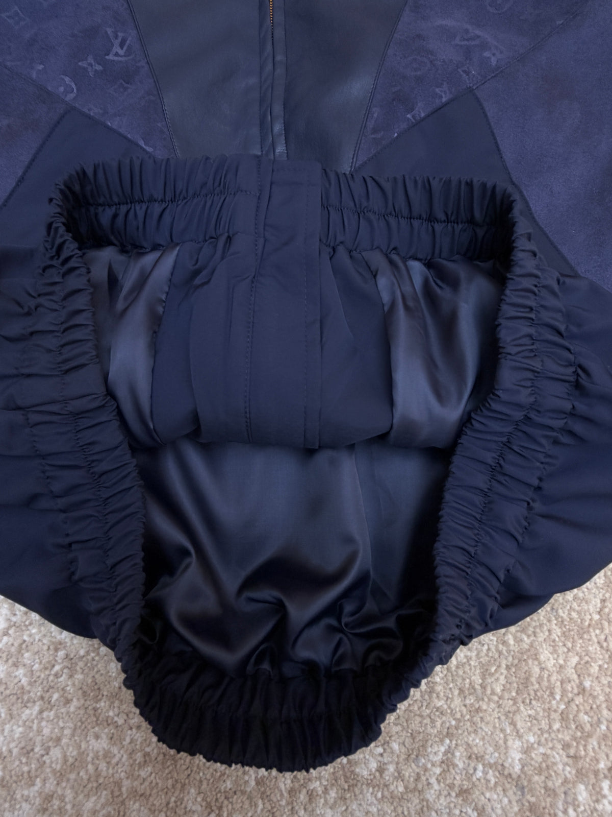 LV 1AJB74 Leather Mix Track Top
