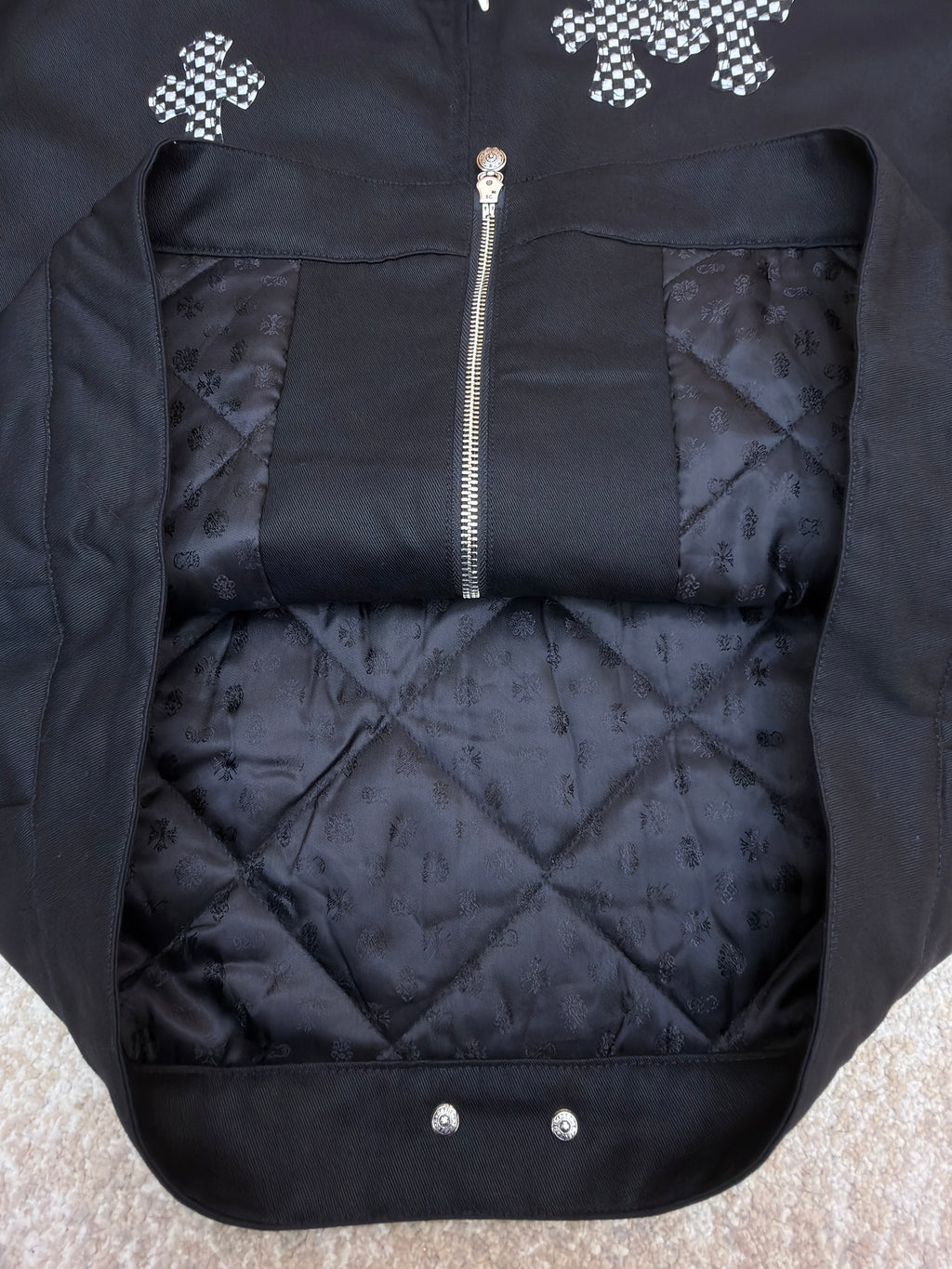 Chrome Hearts Checkerboard Cross Patch Jacket