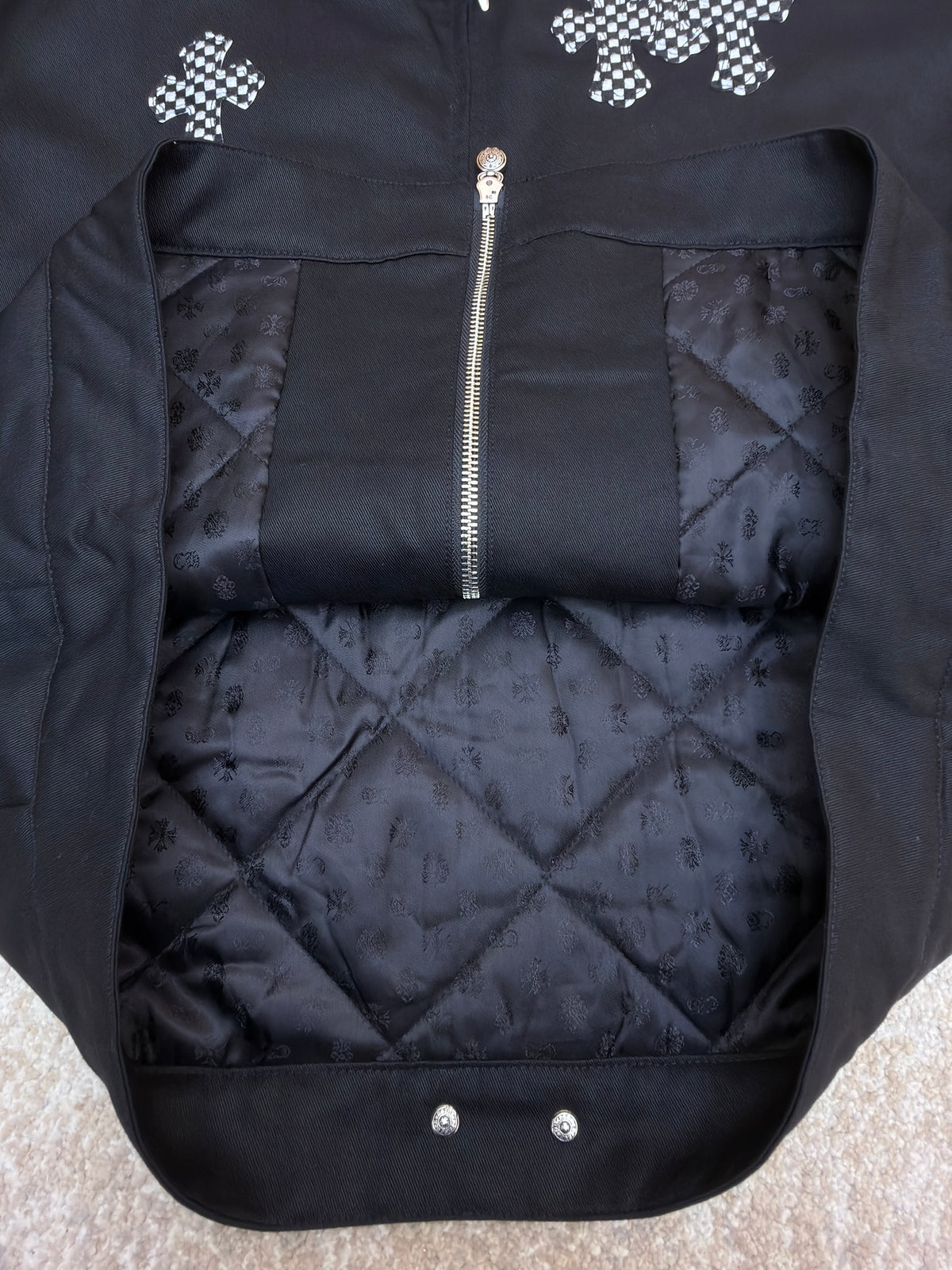 Chrome Hearts Checkerboard Cross Patch Jacket