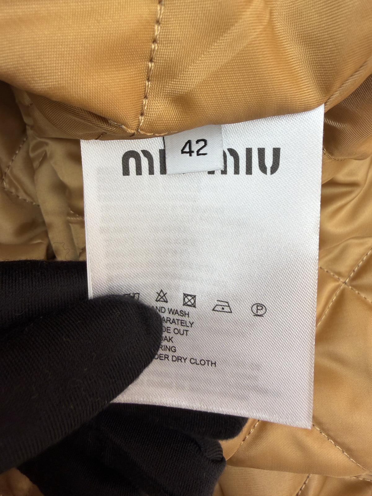 Miu Miu Corduroy Blouson Jacket With Leather Collar
