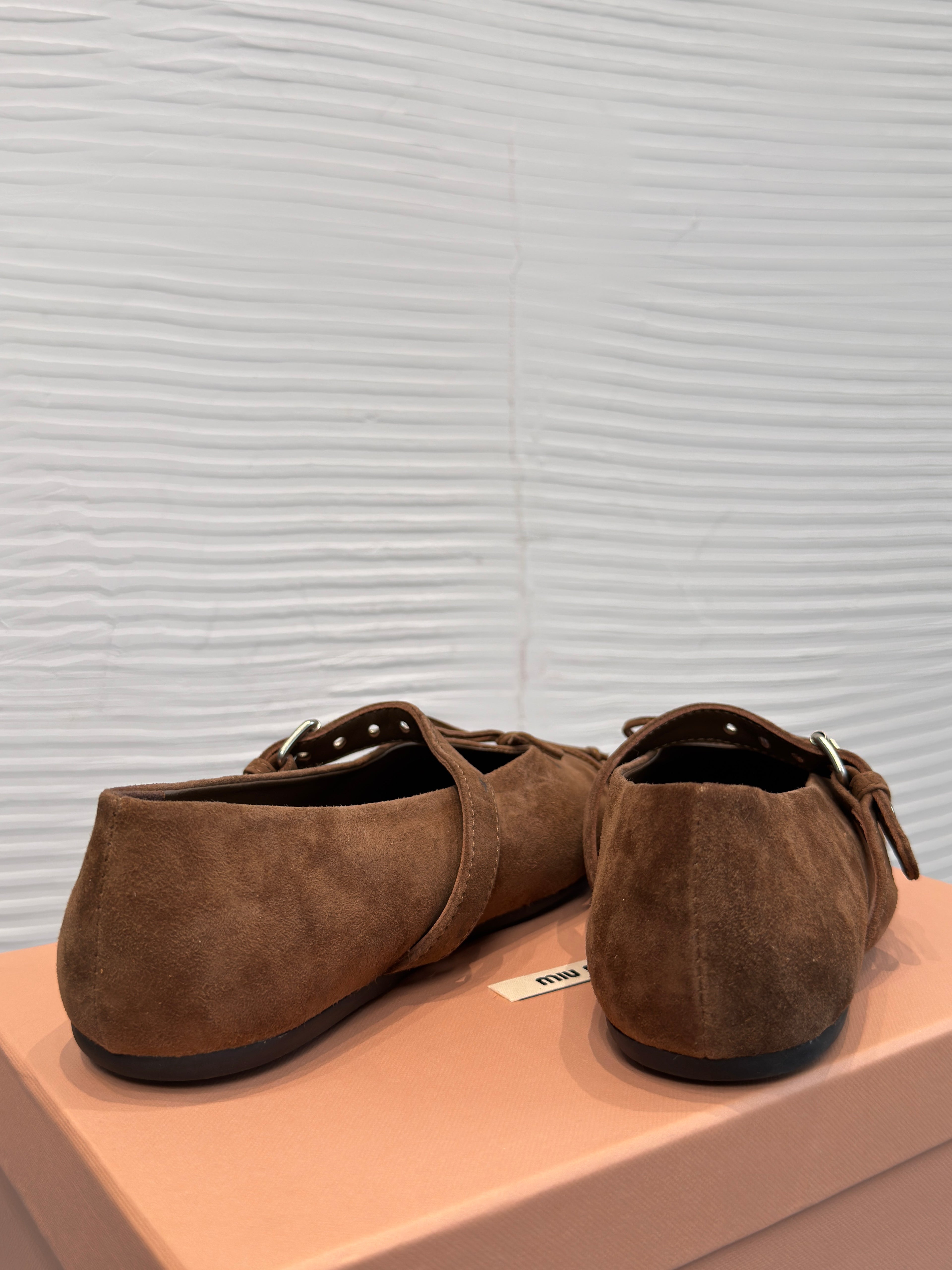 Miu Miu Suede ballerinas