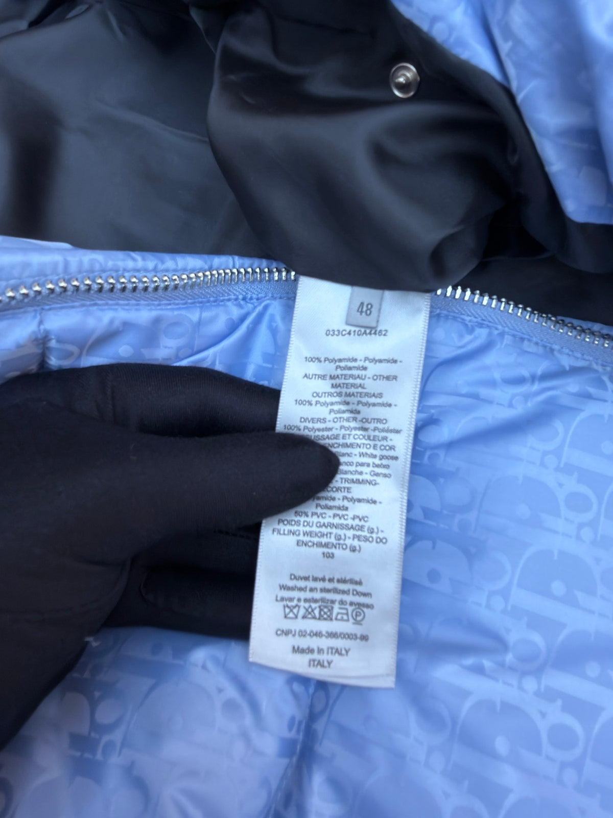Dior Oblique Down Puffer Jacket