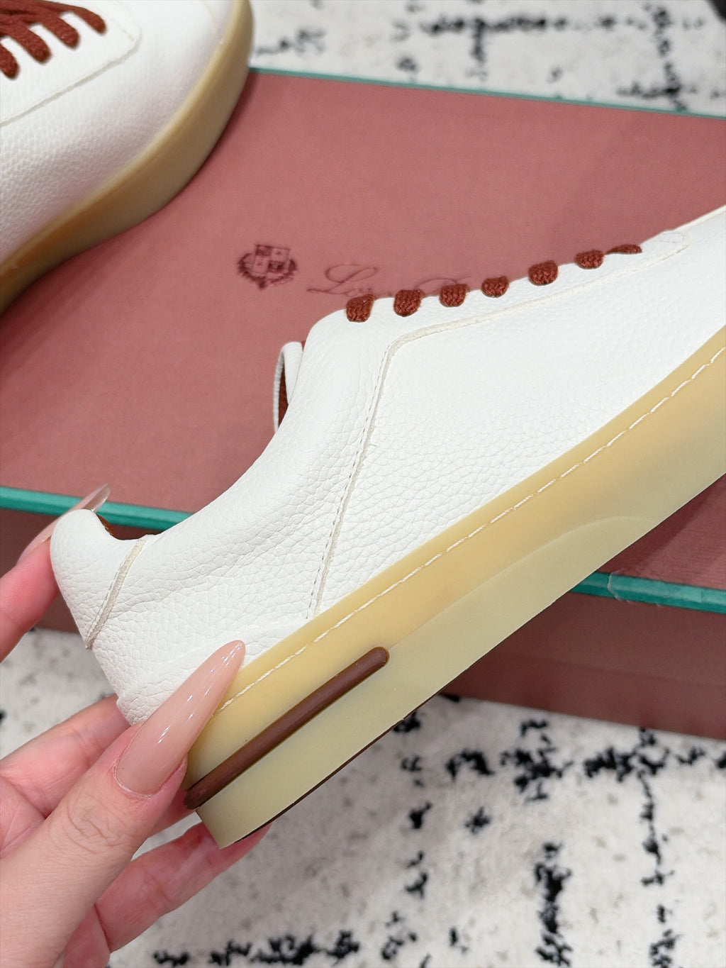 Loro Piana 70's Walk Leather Sneaker
