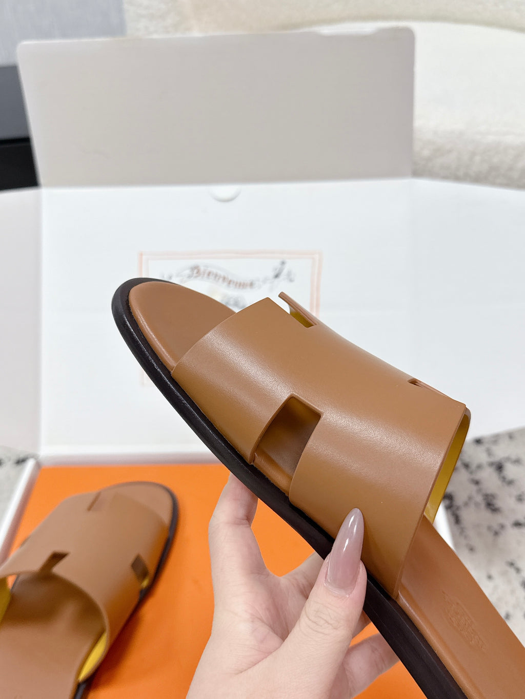 Hermes Izmir Sandal in Smooth Calfskin