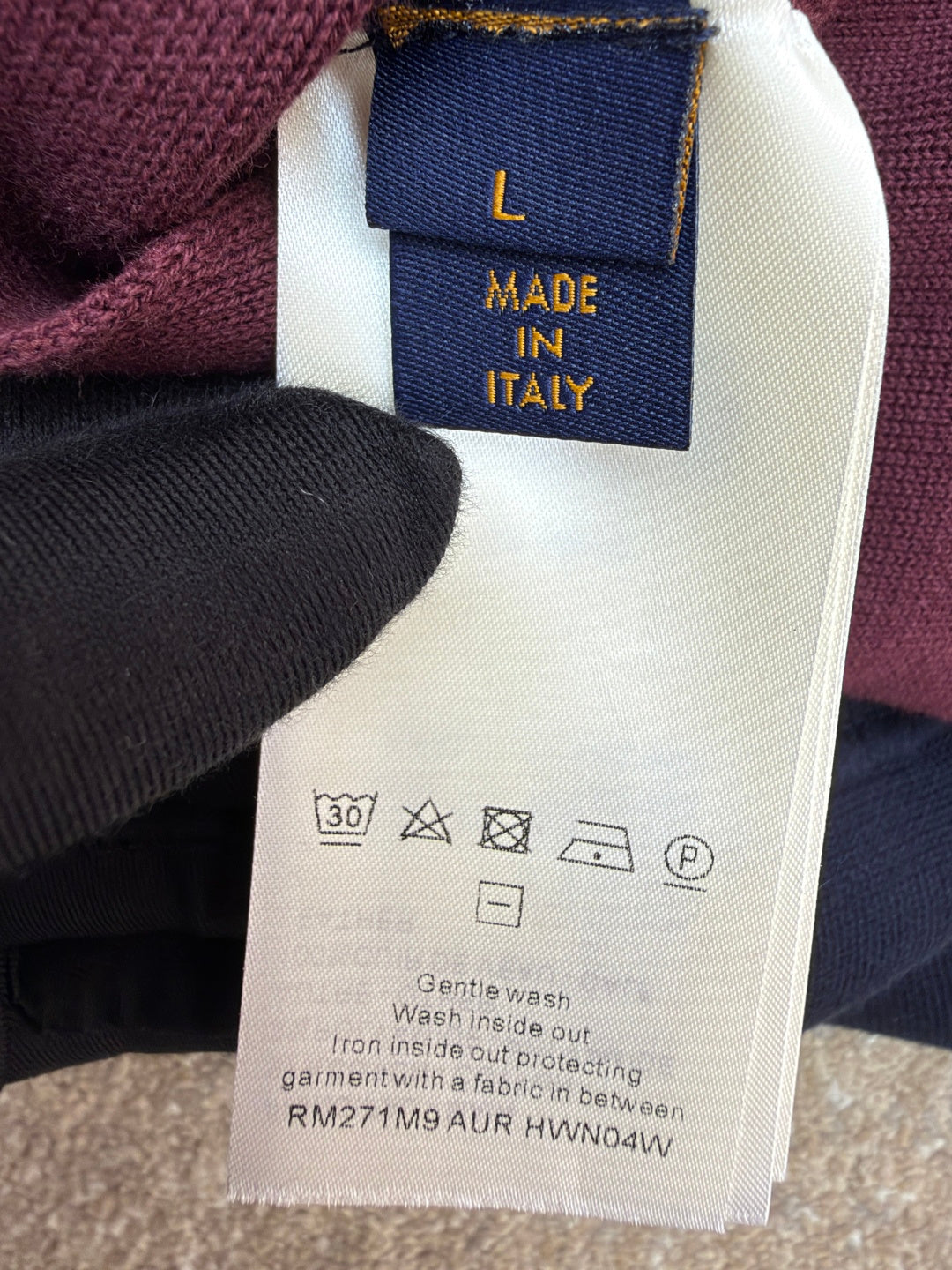 LV 1AKLUQ Double Face Reversible Jacquard Track Top