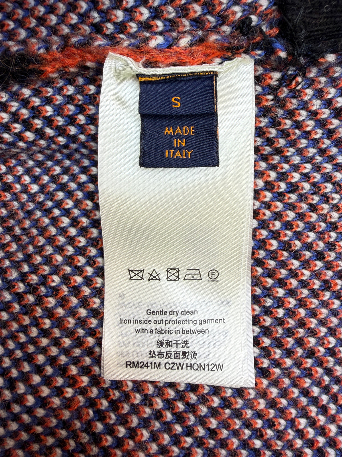 LV 1AFAN3 Chevron Mohair Cardigan