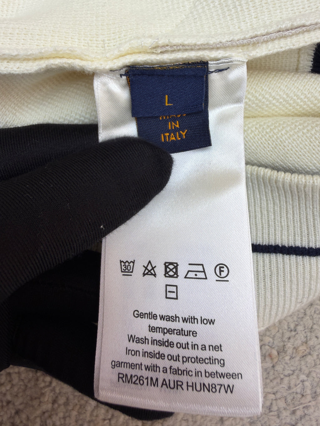 LV 1AK6YF Hybrid Knit Track Top