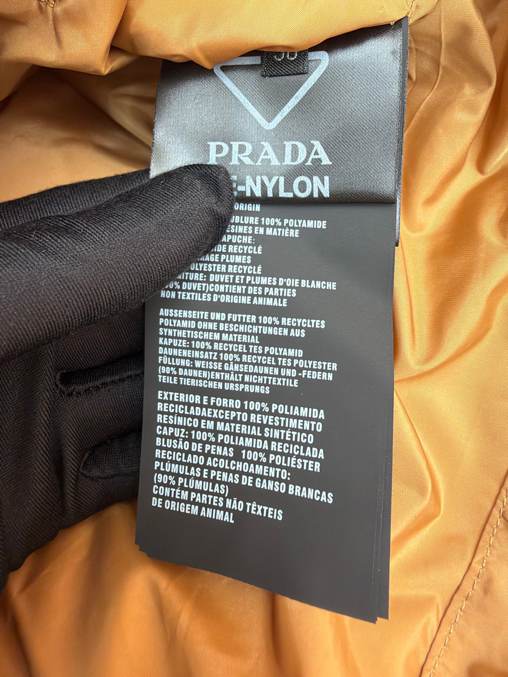 Prada Re-Nylon Cropped Convertible Down Jacket