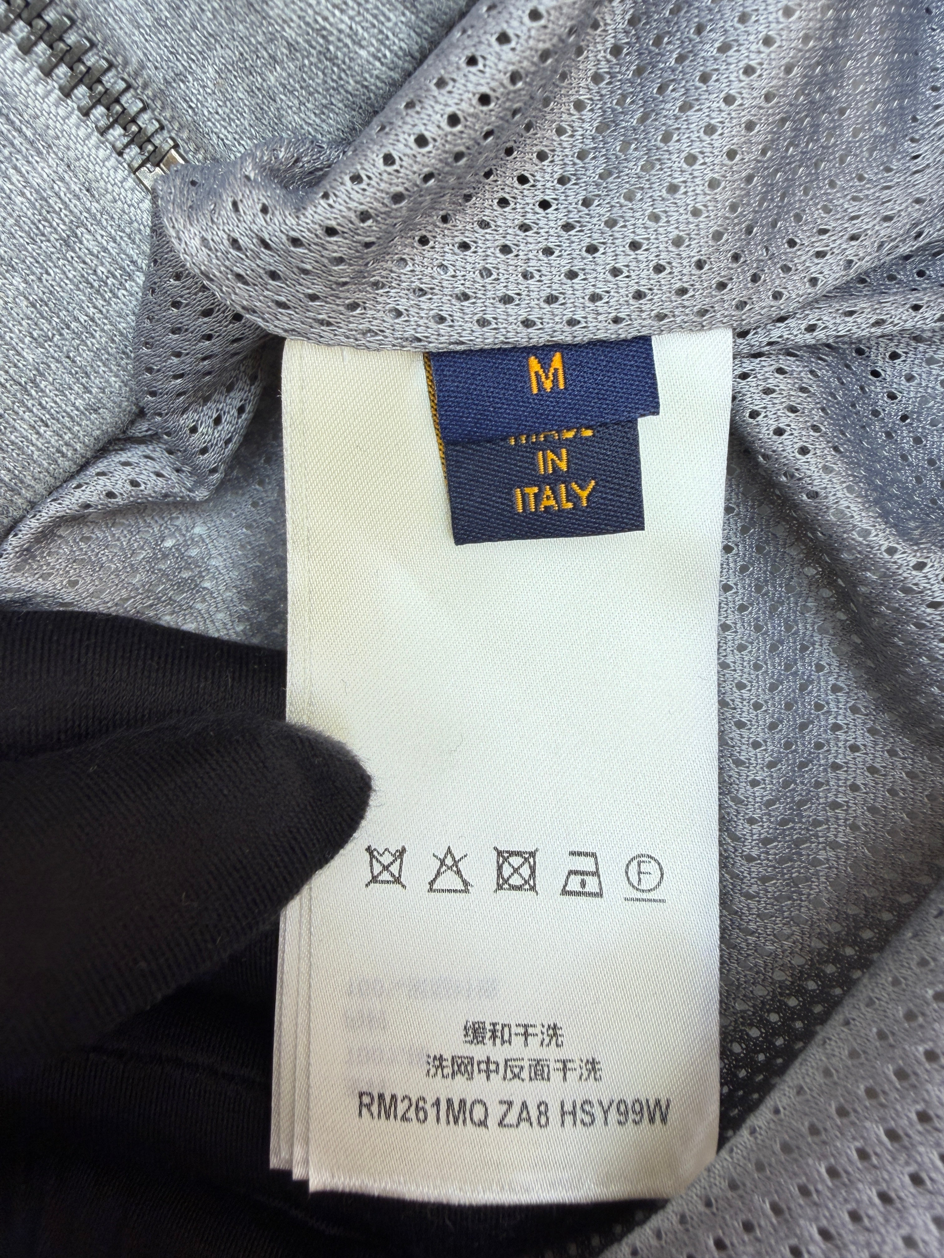 LV 1AK6FU Monogram Embossed Track Top